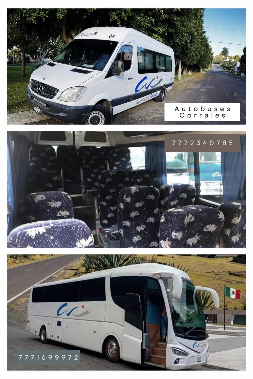 Asientos en el interior de una unidad de transporte